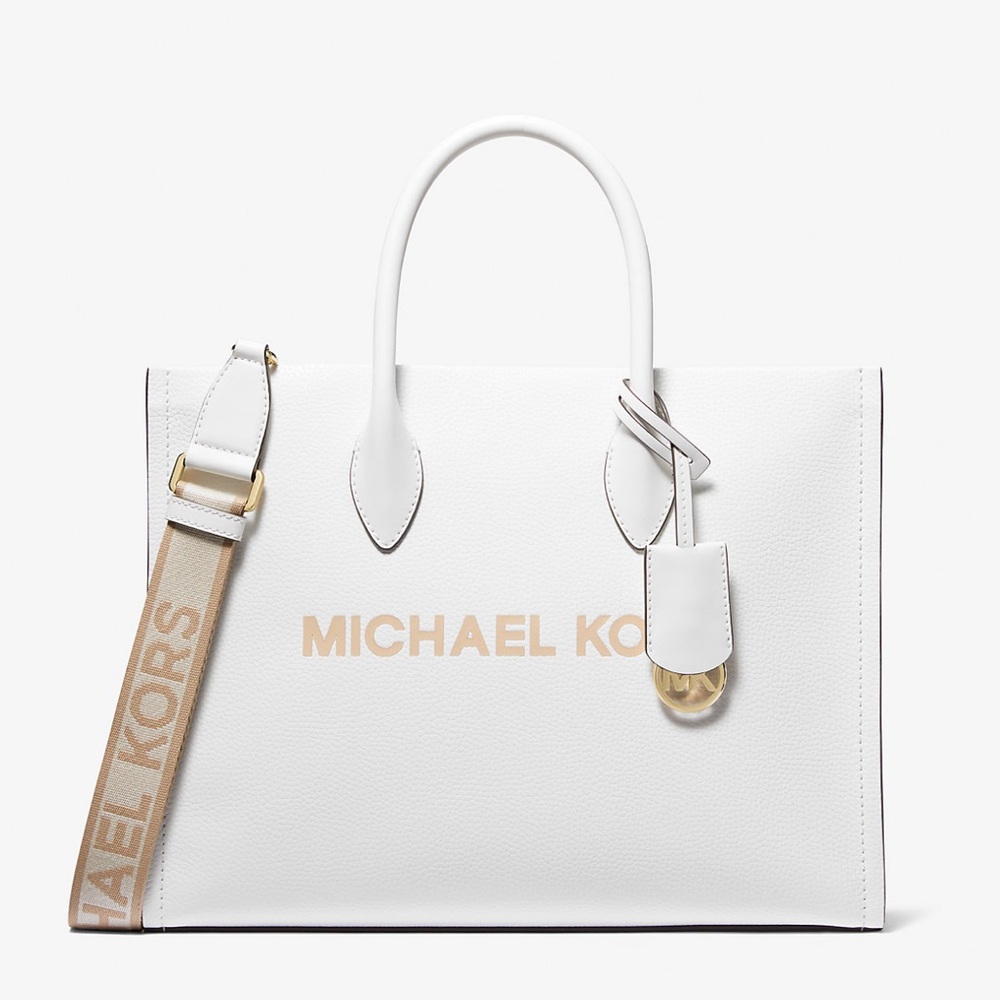 Michael Kors Mirella Medium East West Pebbled Leather Tote Shopper Bag MK EW
NWT - Picture 2 of 16